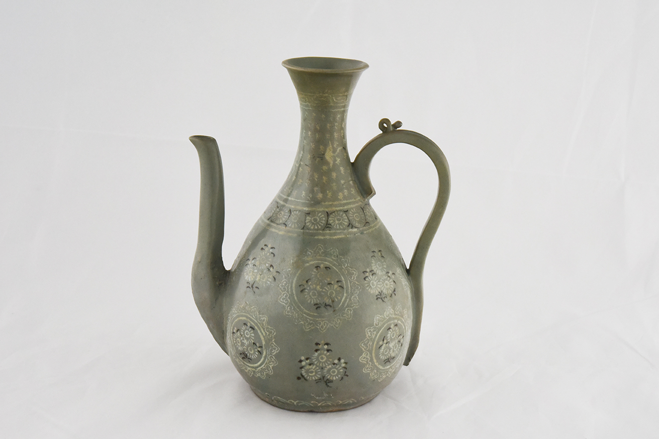 청자 상감 국화무늬 주자